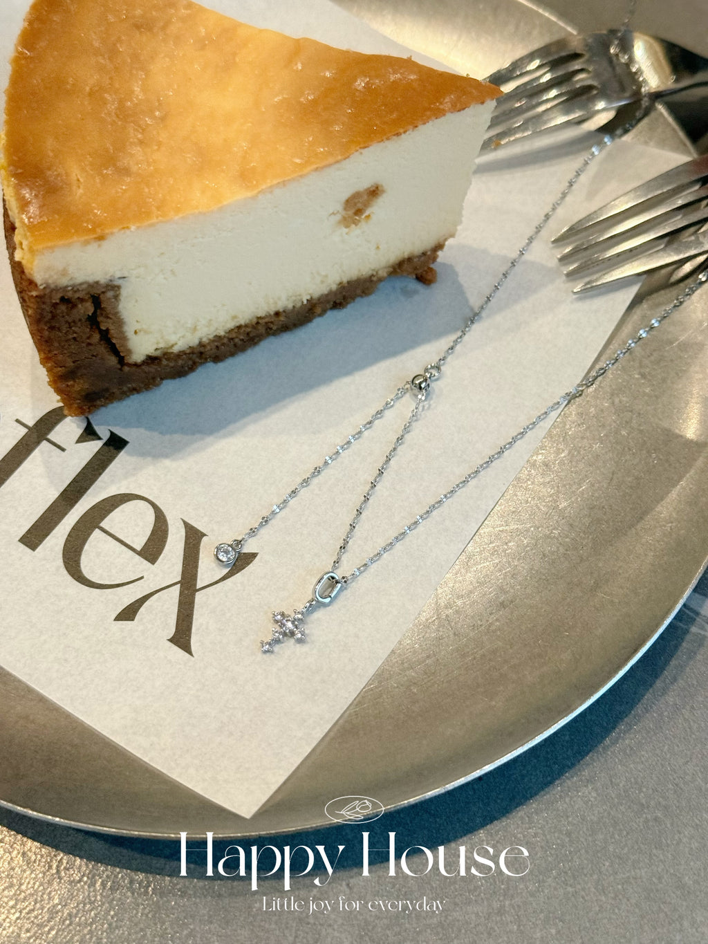 十字架磁石扣頸鏈￼