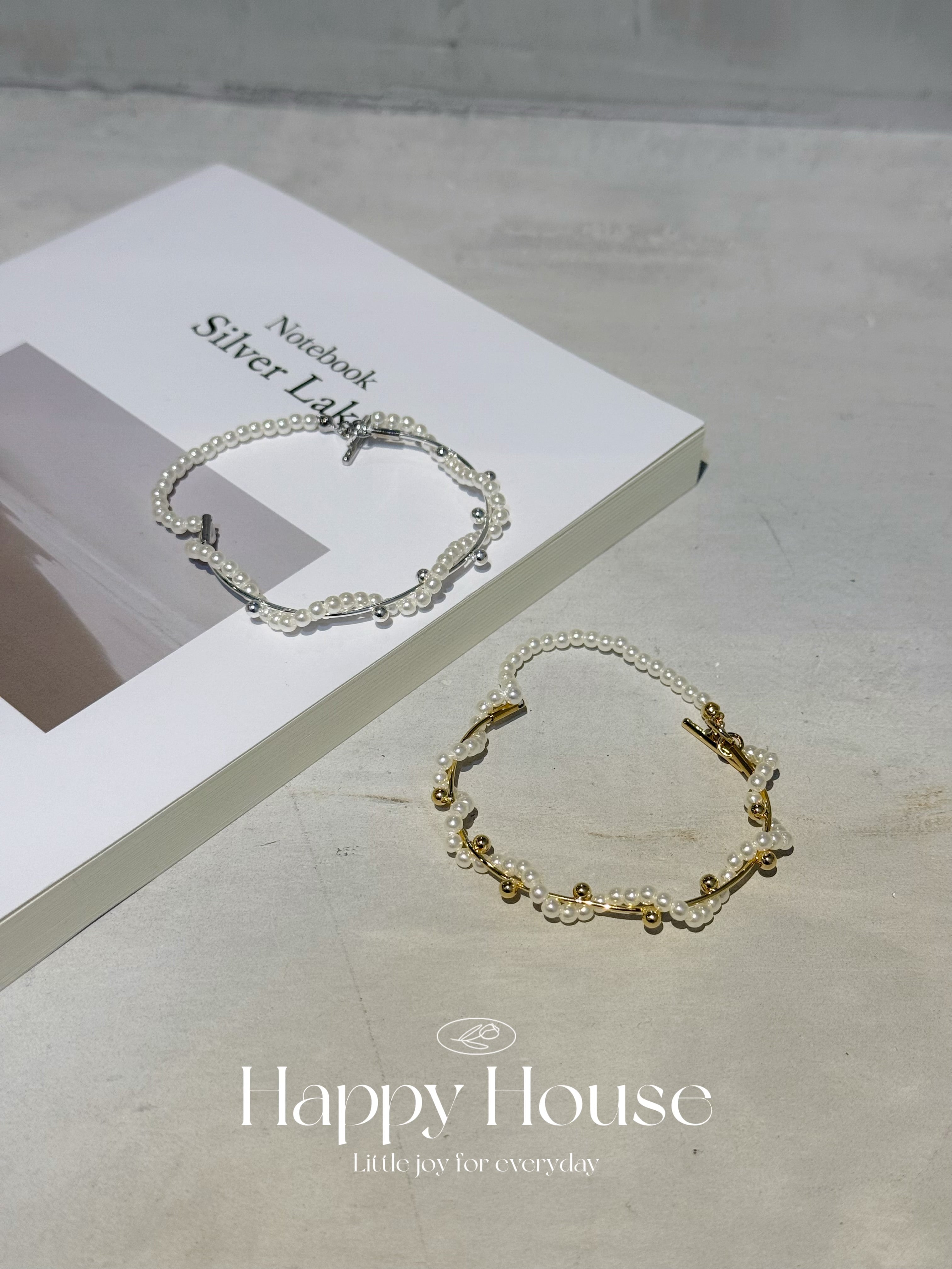 波浪珍珠手鏈￼￼