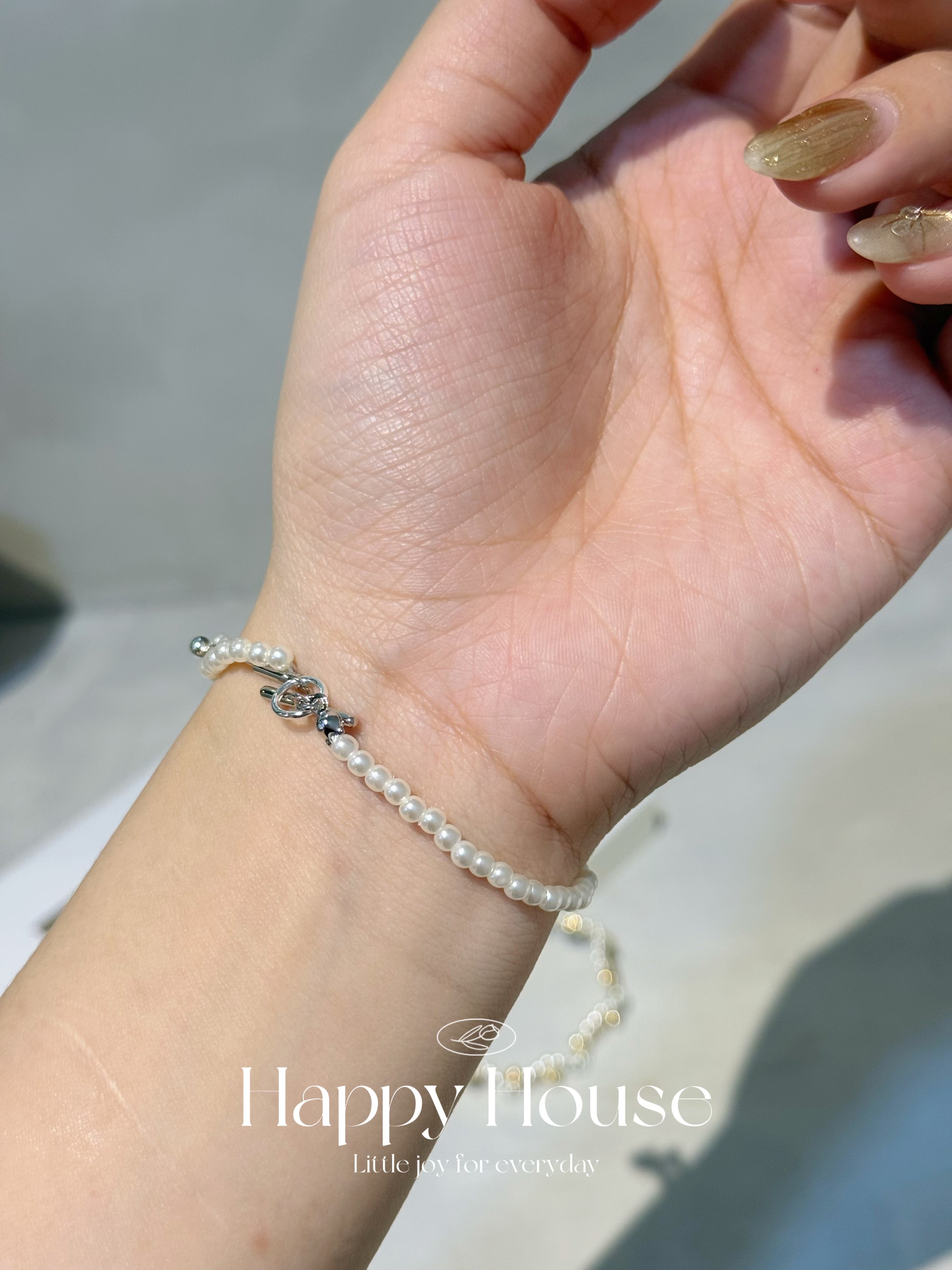 波浪珍珠手鏈￼￼