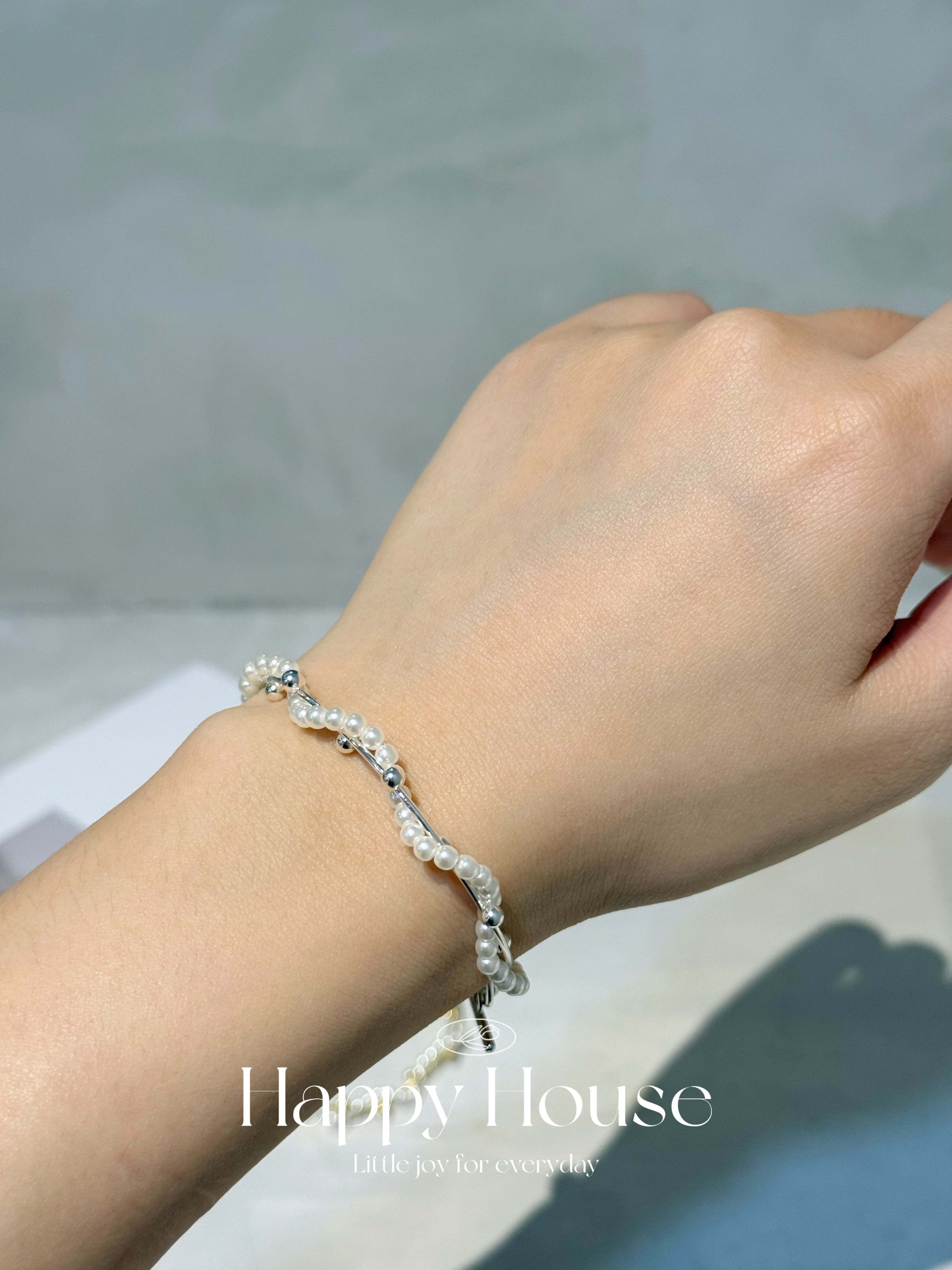 波浪珍珠手鏈￼￼