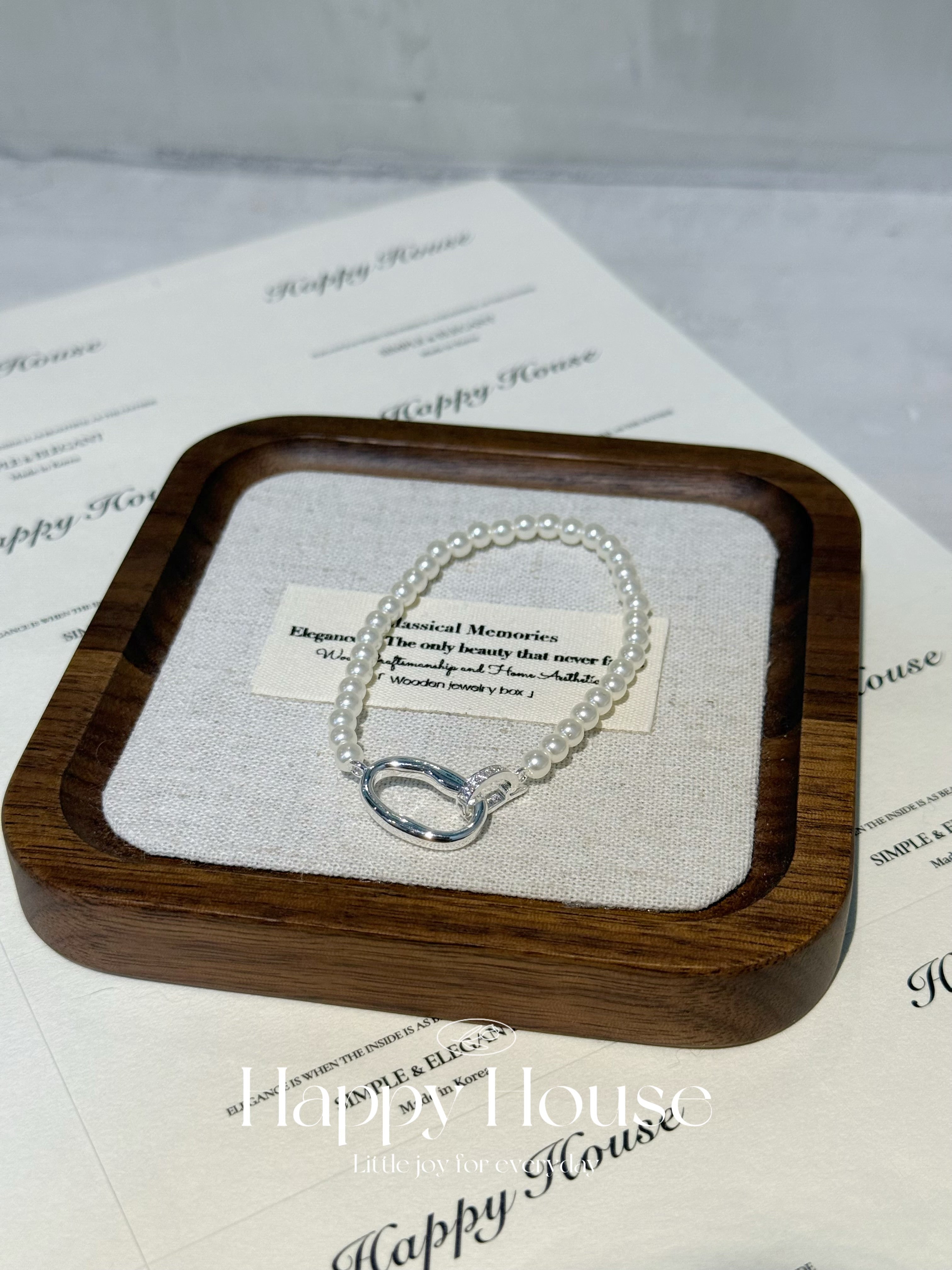 不規則圓形珍珠手鏈