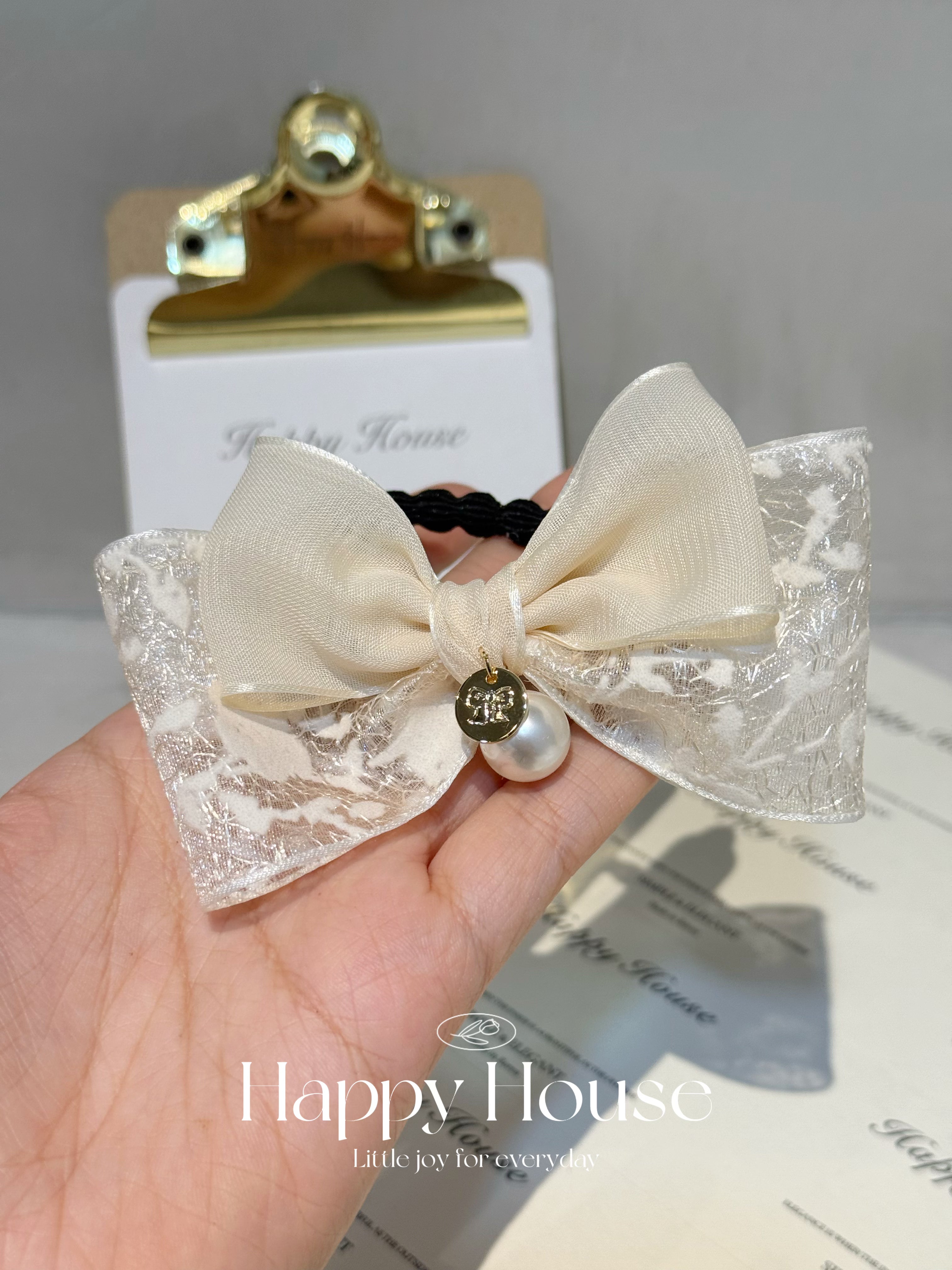 拼布蕾絲蝴蝶結橡筋