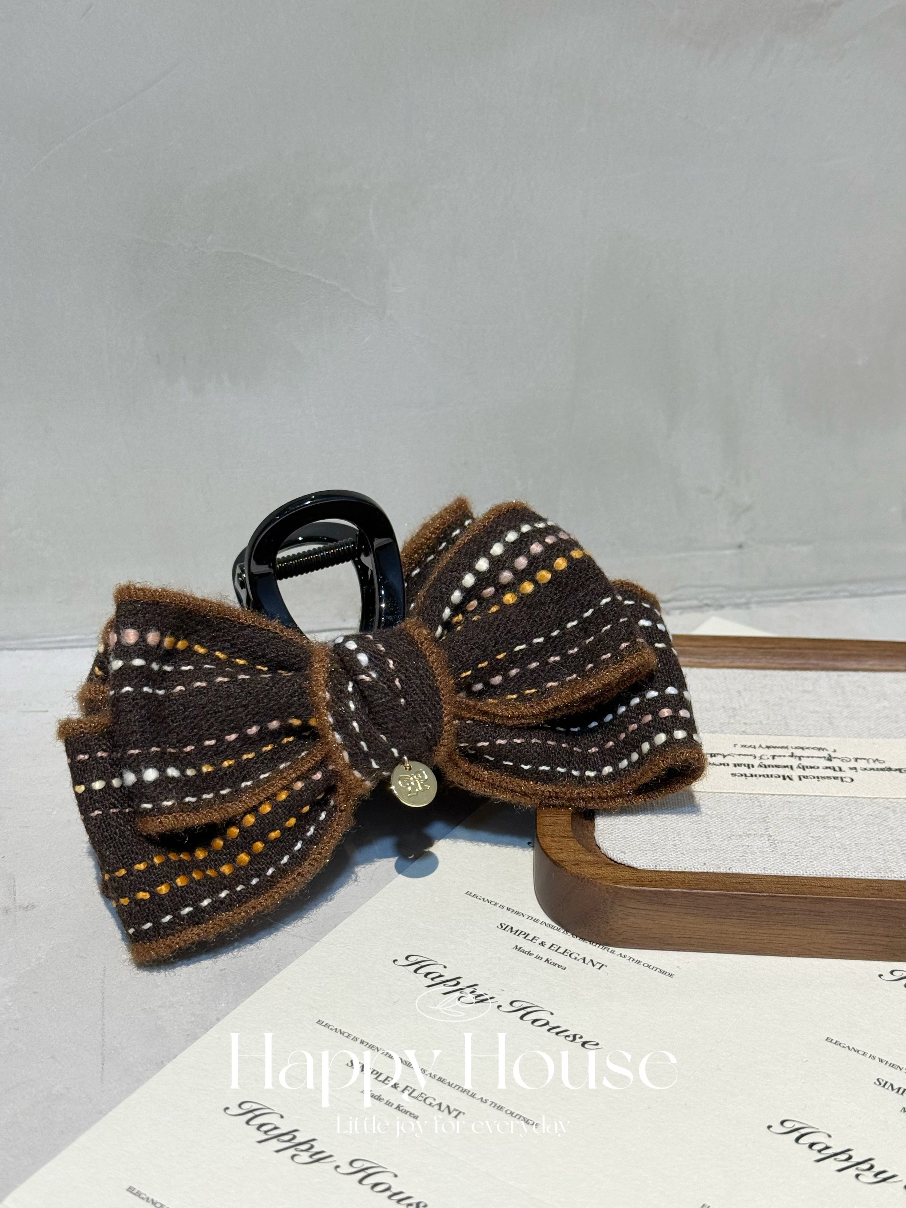 明線蝴蝶結抓夾