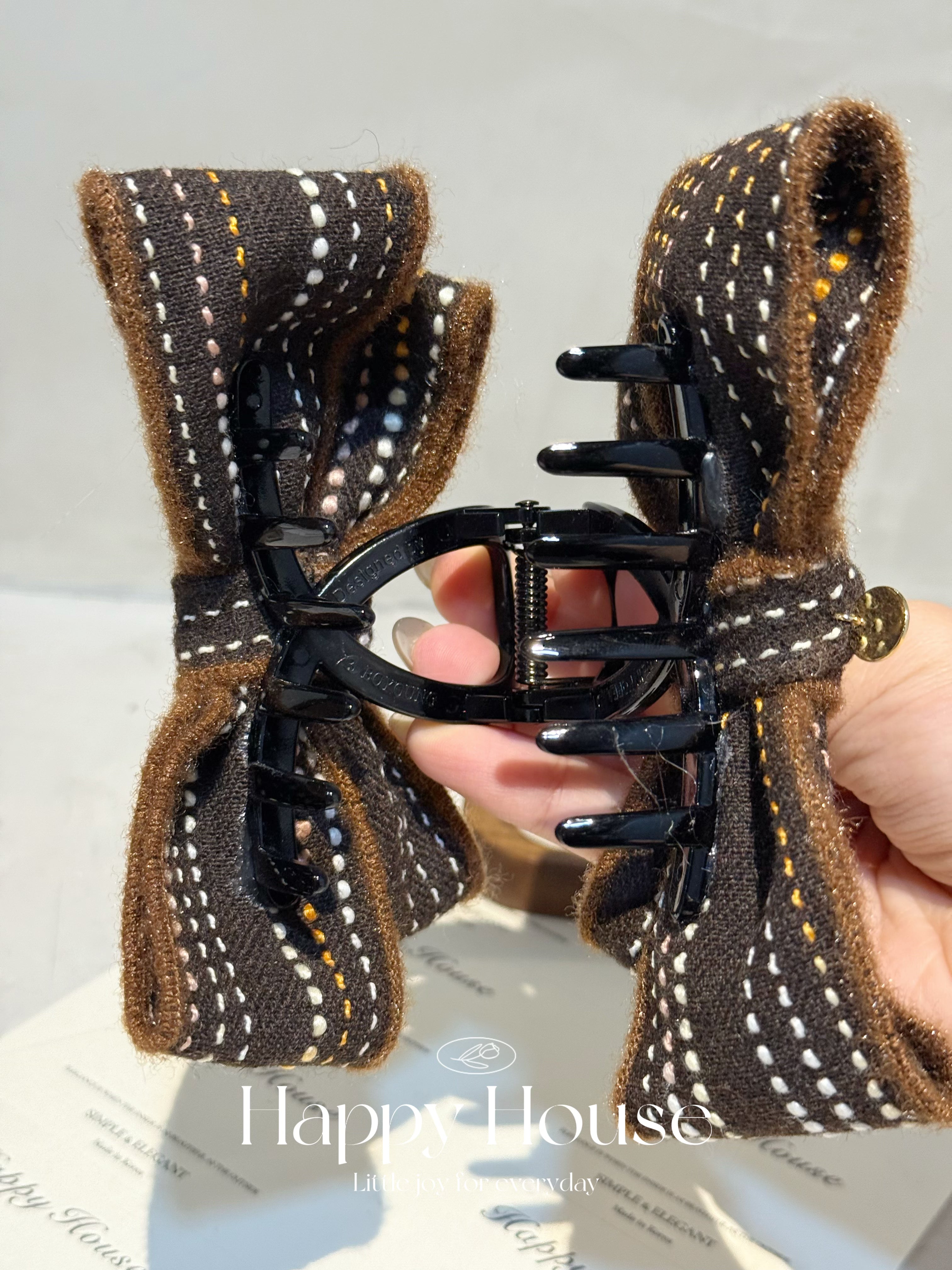 明線蝴蝶結抓夾