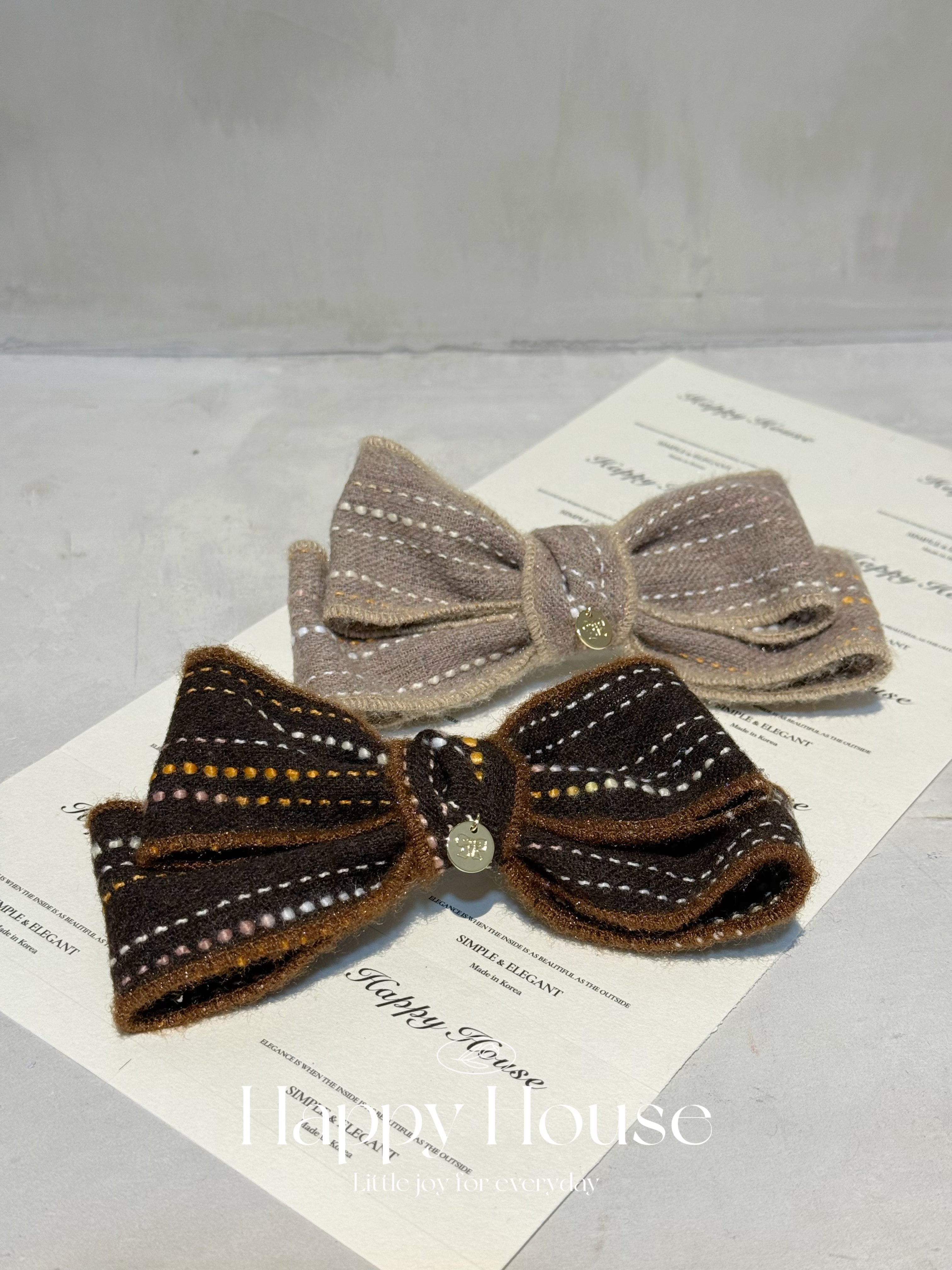 明線蝴蝶結彈弓夾