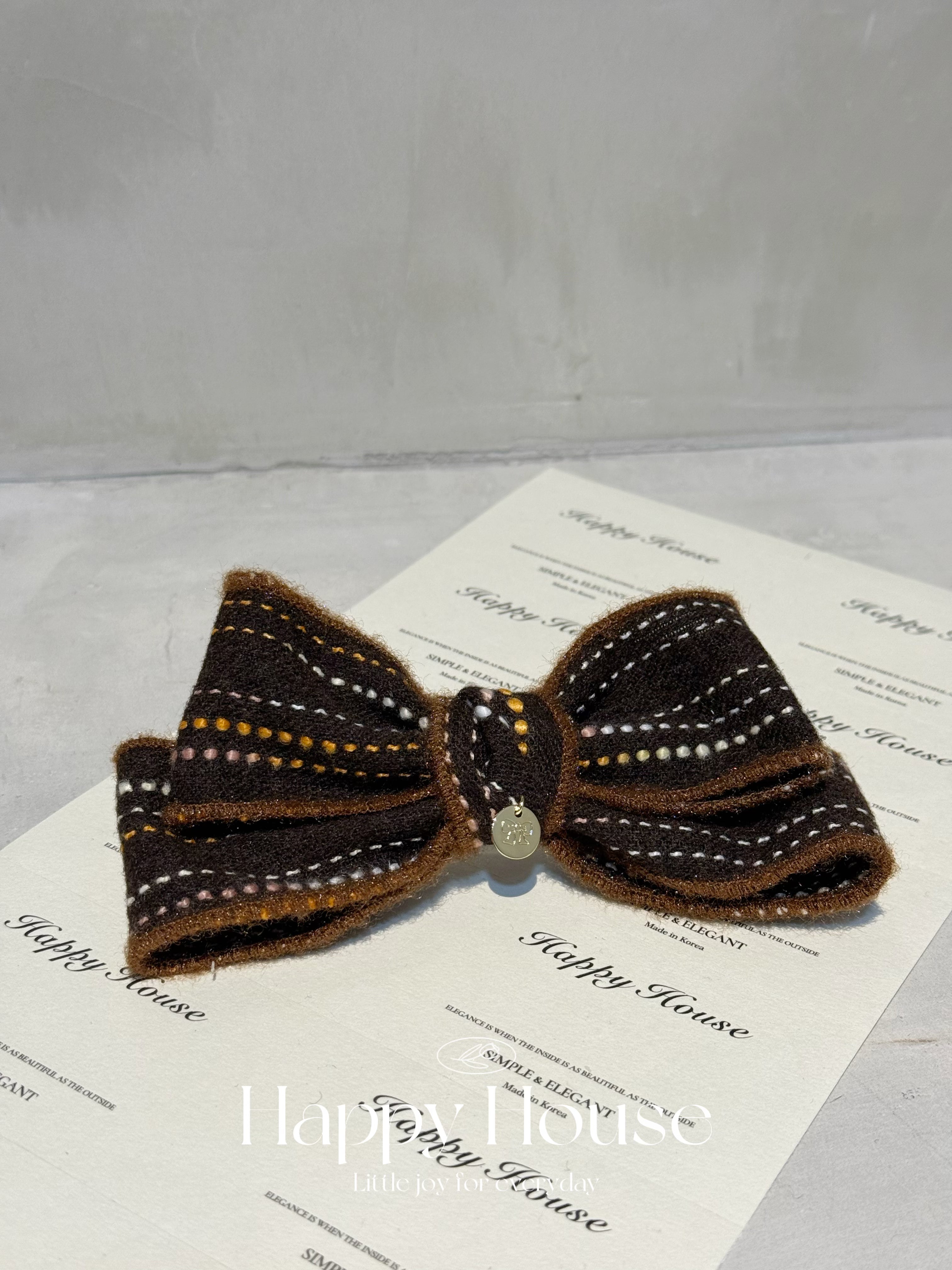 明線蝴蝶結彈弓夾