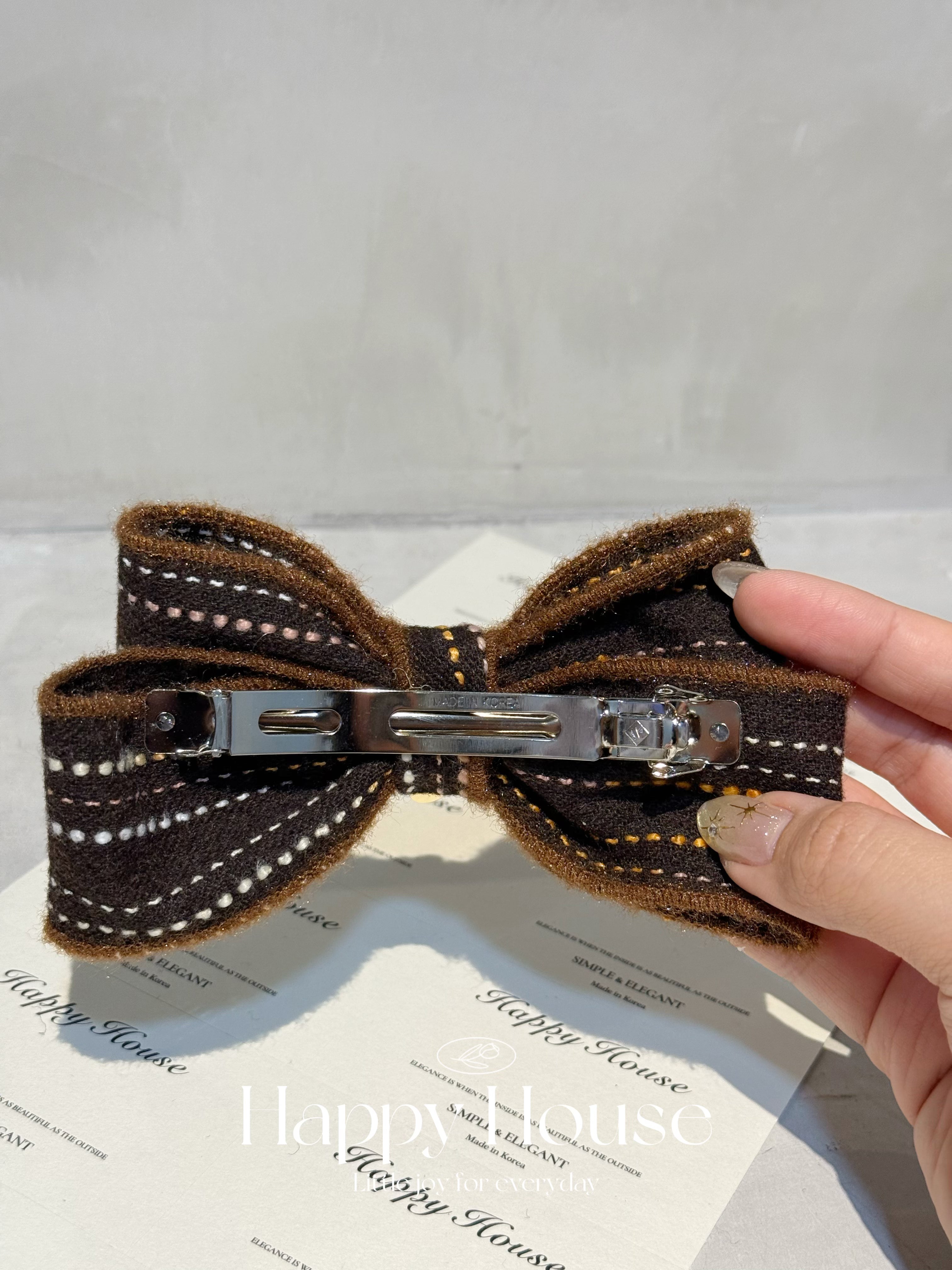 明線蝴蝶結彈弓夾