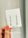 Crystal raindrop earrings