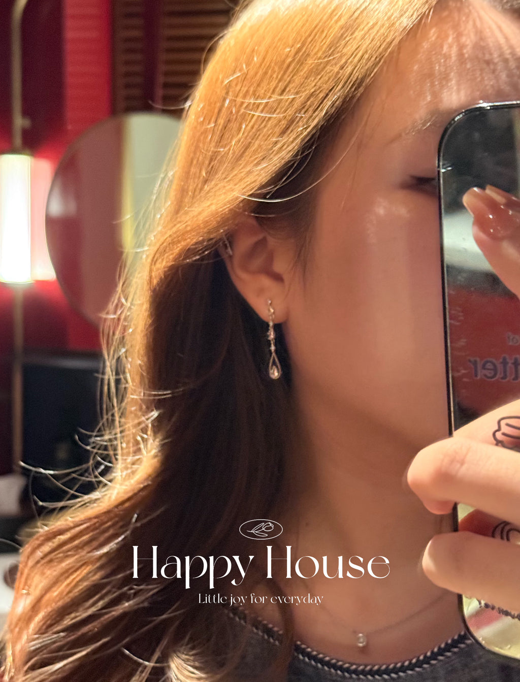 Crystal raindrop earrings
