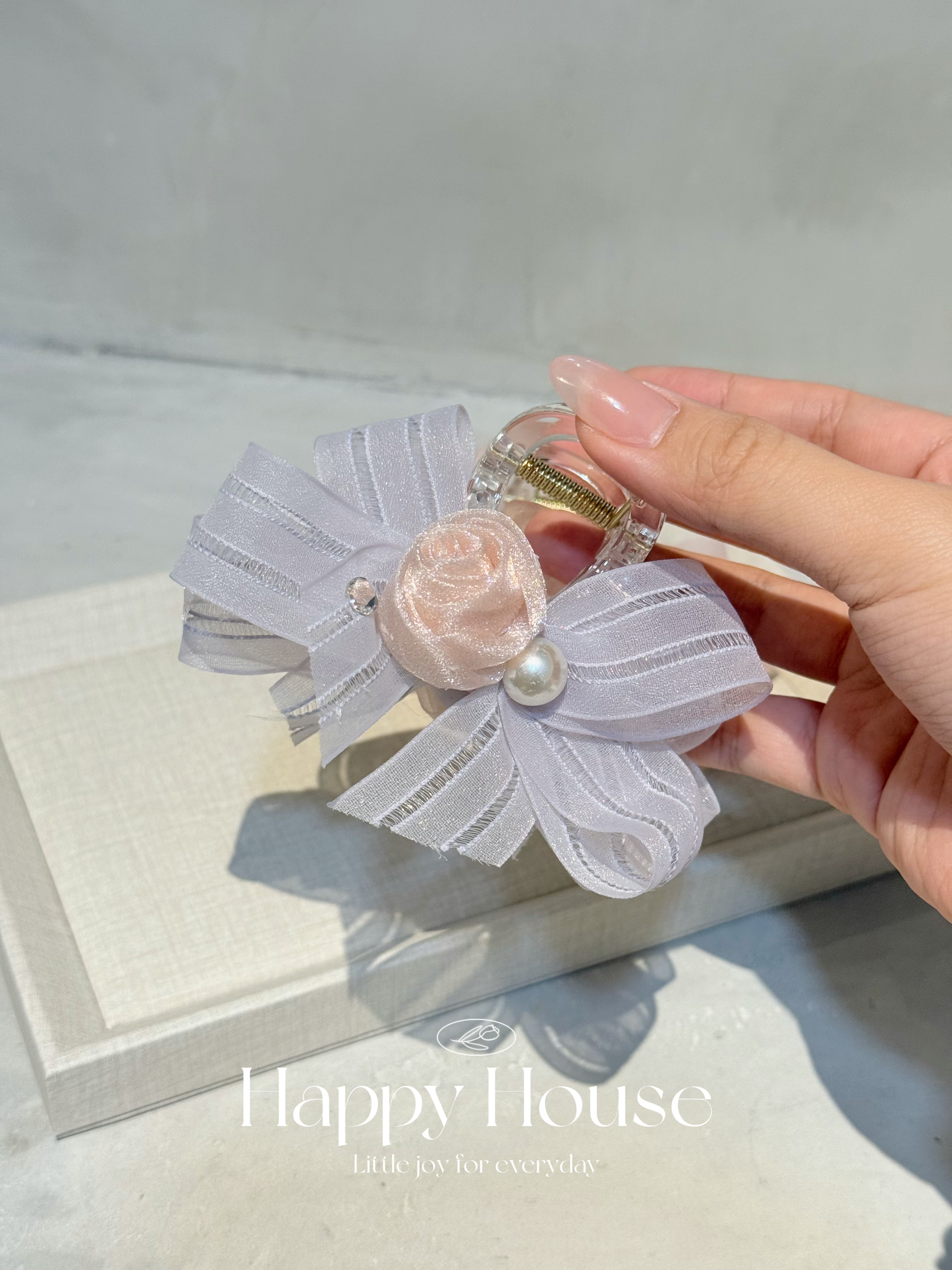2色玫瑰花抓夾